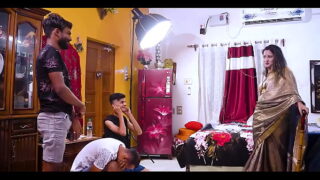 Desi Indian Big Boobs Bhabi Real Threesome Sex With Devars Video