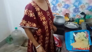 Desi Indian House Maid Sex In kitchen with Horny Owner Video