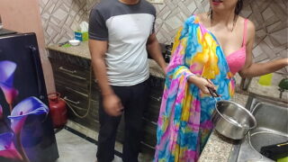 Indian Delhi Aunty Fucked Hard by Her Nephew First Time in kitchen Video